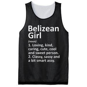 BELIZEAN GIRL BELIZE Gift Funny Country Home Roots Descent Mesh Reversible Basketball Jersey Tank