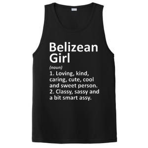 BELIZEAN GIRL BELIZE Gift Funny Country Home Roots Descent PosiCharge Competitor Tank