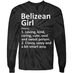 BELIZEAN GIRL BELIZE Gift Funny Country Home Roots Descent Tie-Dye Long Sleeve Shirt