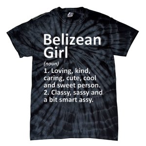 BELIZEAN GIRL BELIZE Gift Funny Country Home Roots Descent Tie-Dye T-Shirt