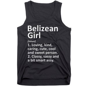 BELIZEAN GIRL BELIZE Gift Funny Country Home Roots Descent Tank Top