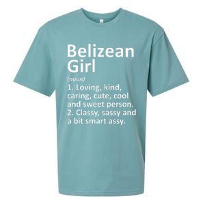 BELIZEAN GIRL BELIZE Gift Funny Country Home Roots Descent Sueded Cloud Jersey T-Shirt