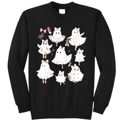 Ballet Ghost Ballet Dancer Spooky Dance Teacher Halloween Sweatshirt