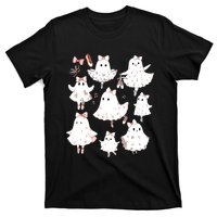 Ballet Ghost Ballet Dancer Spooky Dance Teacher Halloween T-Shirt