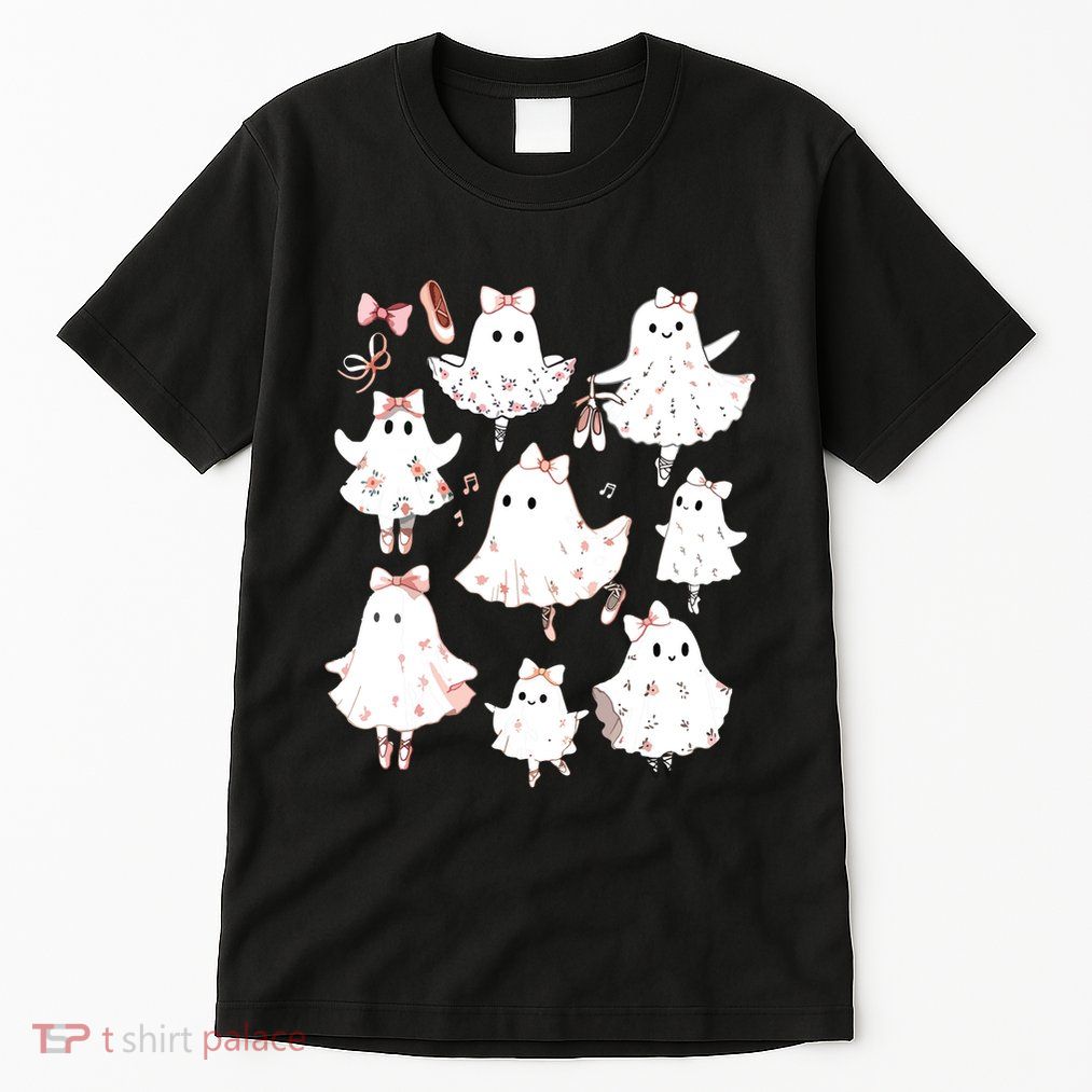 Ballet Ghost Ballet Dancer Spooky Dance Teacher Halloween Tall T-Shirt