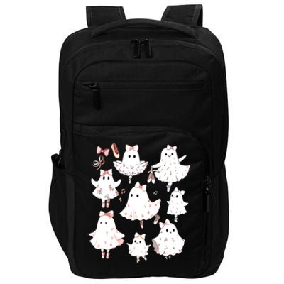 Ballet Ghost Ballet Dancer Spooky Dance Teacher Halloween Impact Tech Backpack