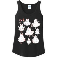 Ballet Ghost Ballet Dancer Spooky Dance Teacher Halloween Ladies Essential Tank