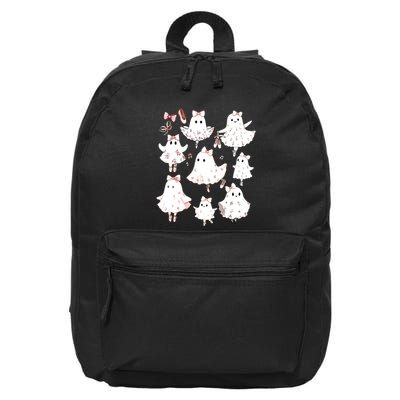 Ballet Ghost Ballet Dancer Spooky Dance Teacher Halloween 16 in Basic Backpack