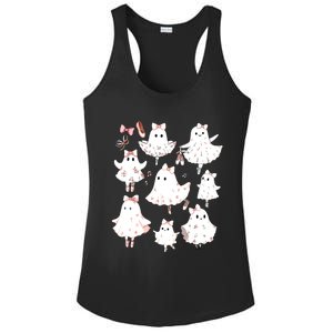 Ballet Ghost Ballet Dancer Spooky Dance Teacher Halloween Ladies PosiCharge Competitor Racerback Tank