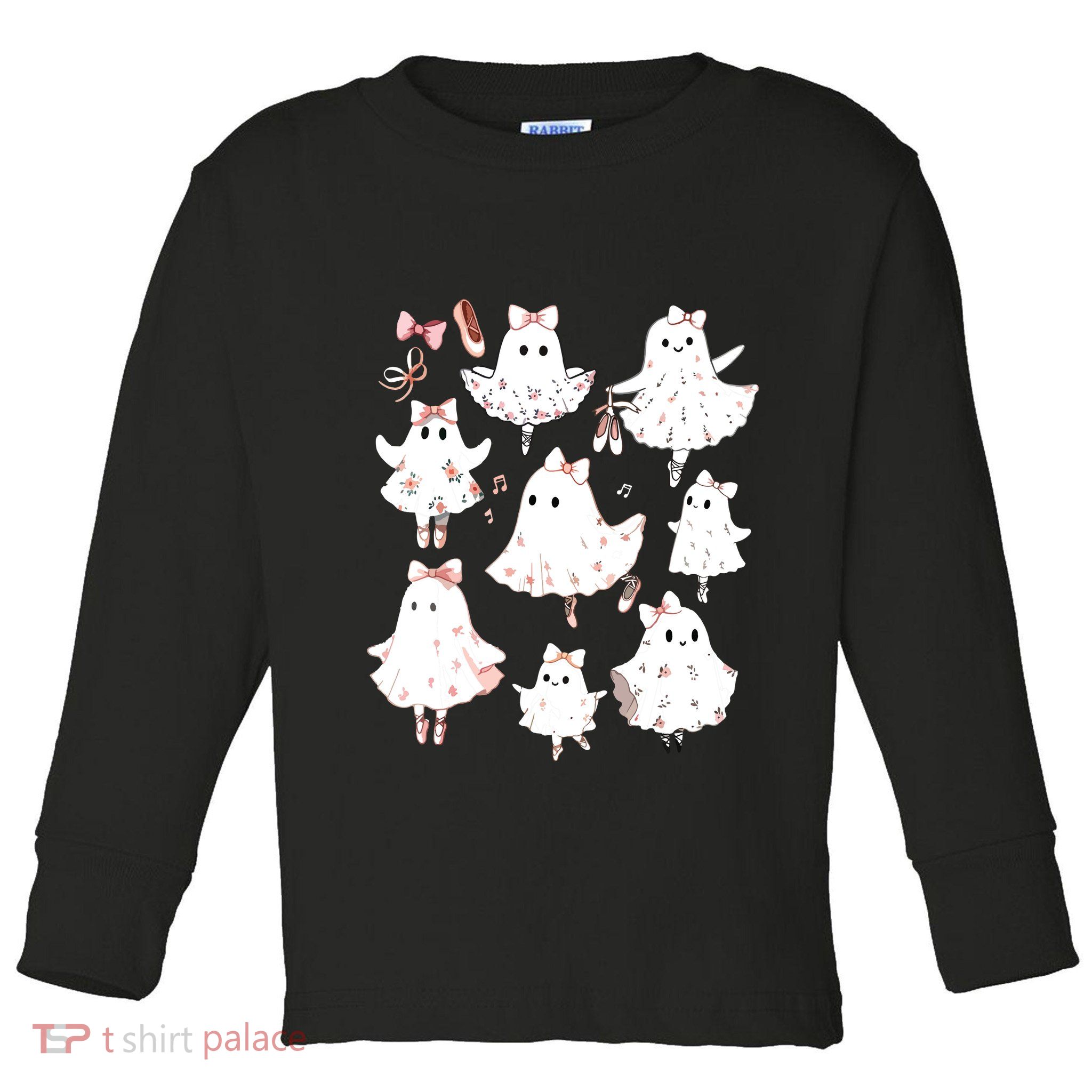 Ballet Ghost Ballet Dancer Spooky Dance Teacher Halloween Toddler Long Sleeve Shirt