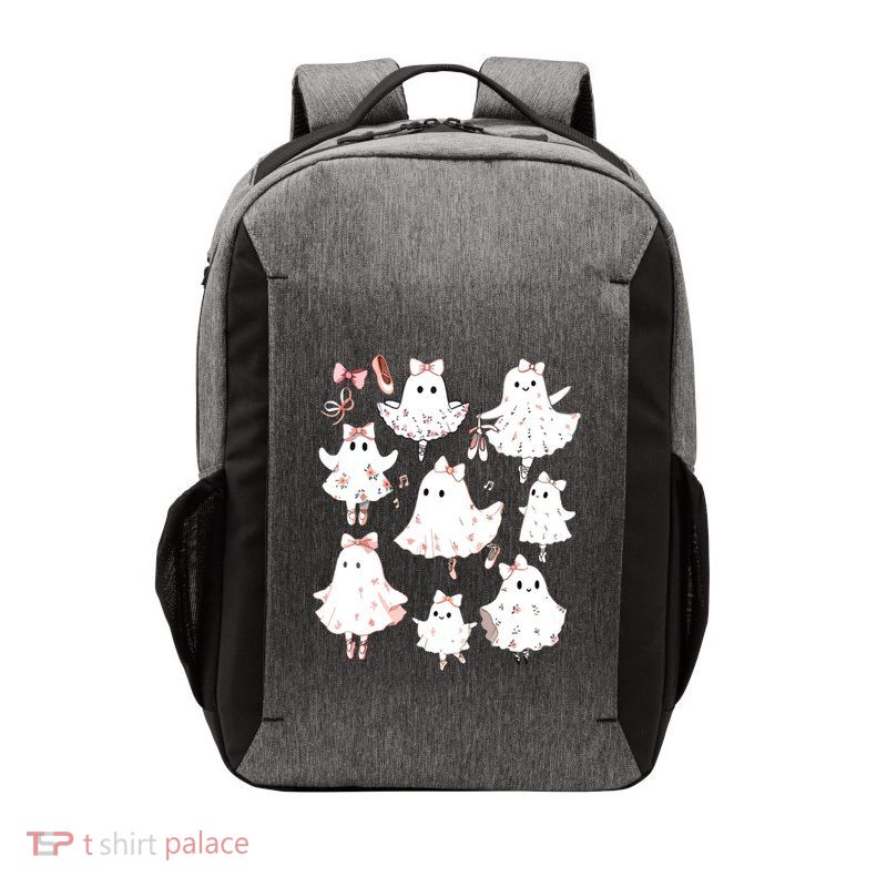 Ballet Ghost Ballet Dancer Spooky Dance Teacher Halloween Vector Backpack