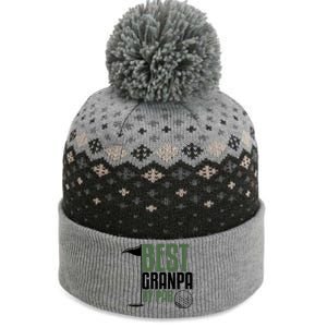 Best Grandpa By Par Fathers Day Golf The Baniff Cuffed Pom Beanie