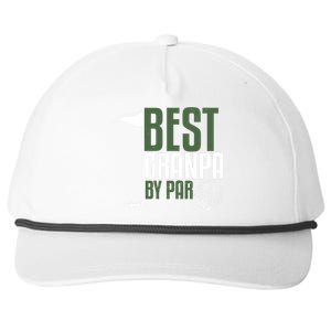 Best Grandpa By Par Fathers Day Golf Snapback Five-Panel Rope Hat