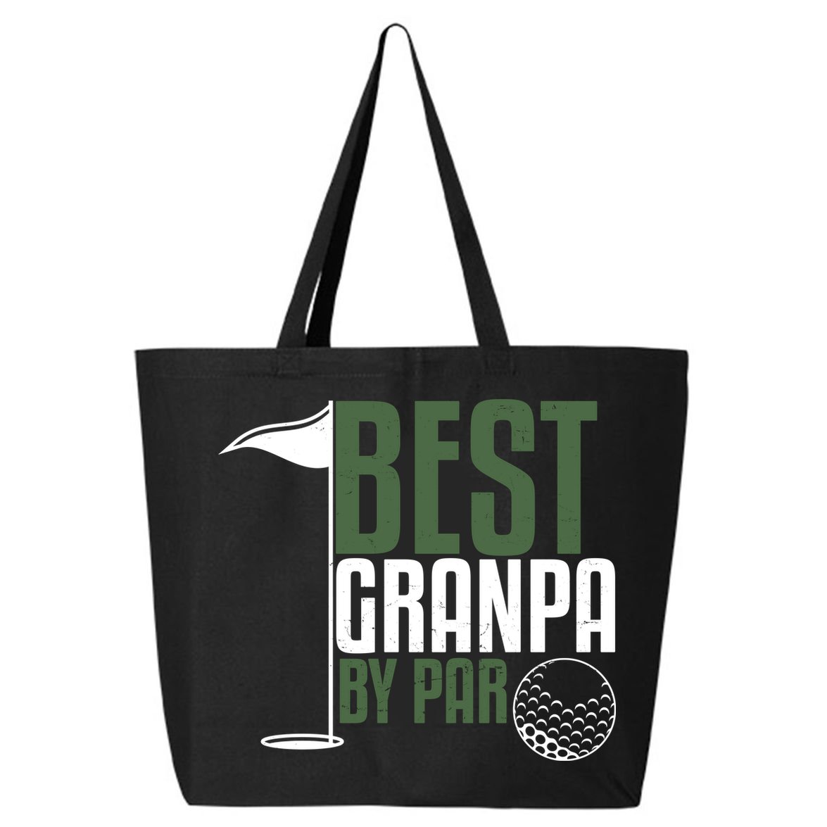 Best Grandpa By Par Fathers Day Golf 25L Jumbo Tote