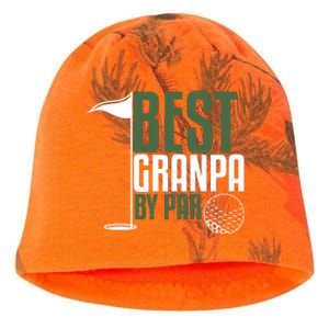 Best Grandpa By Par Fathers Day Golf Kati - Camo Knit Beanie