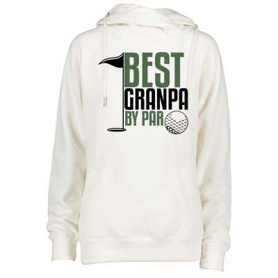 Best Grandpa By Par Fathers Day Golf Womens Funnel Neck Pullover Hood