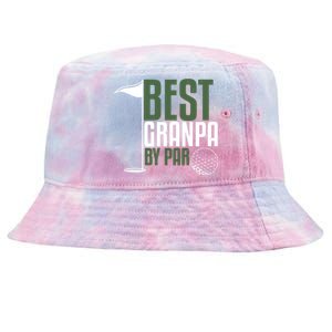 Best Grandpa By Par Fathers Day Golf Tie-Dyed Bucket Hat