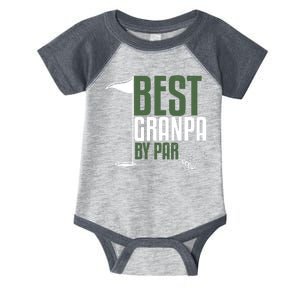 Best Grandpa By Par Fathers Day Golf Infant Baby Jersey Bodysuit