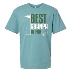 Best Grandpa By Par Fathers Day Golf Sueded Cloud Jersey T-Shirt