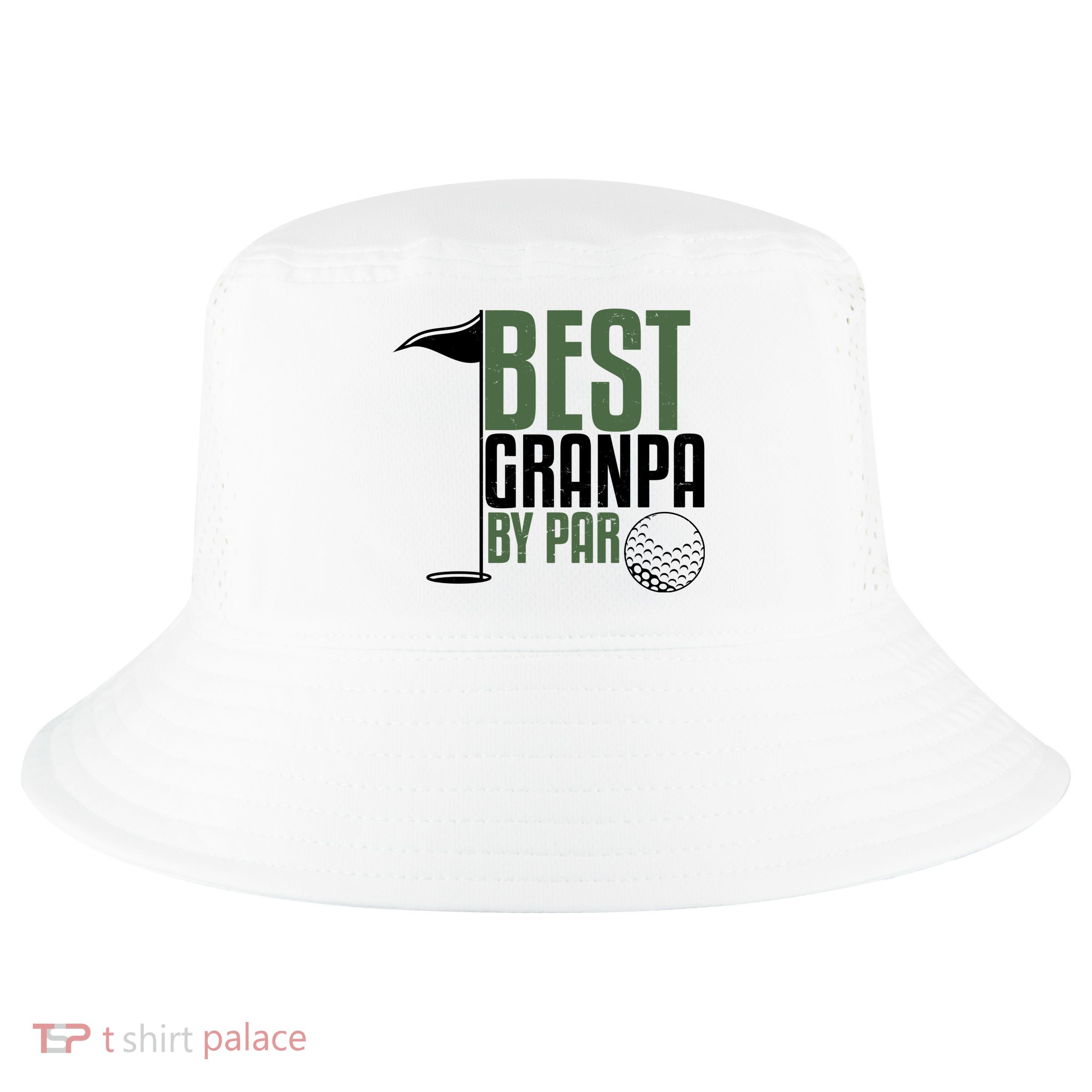 Best Grandpa By Par Fathers Day Golf Cool Comfort Performance Bucket Hat