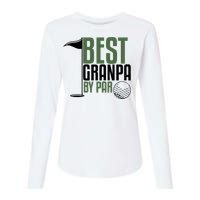 Best Grandpa By Par Fathers Day Golf Womens Cotton Relaxed Long Sleeve T-Shirt