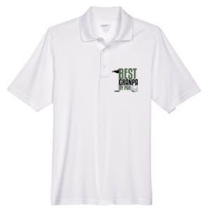 Best Grandpa By Par Fathers Day Golf Men's Origin Performance Pique Polo