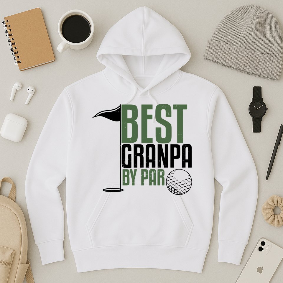 Best Grandpa By Par Fathers Day Golf Hoodie