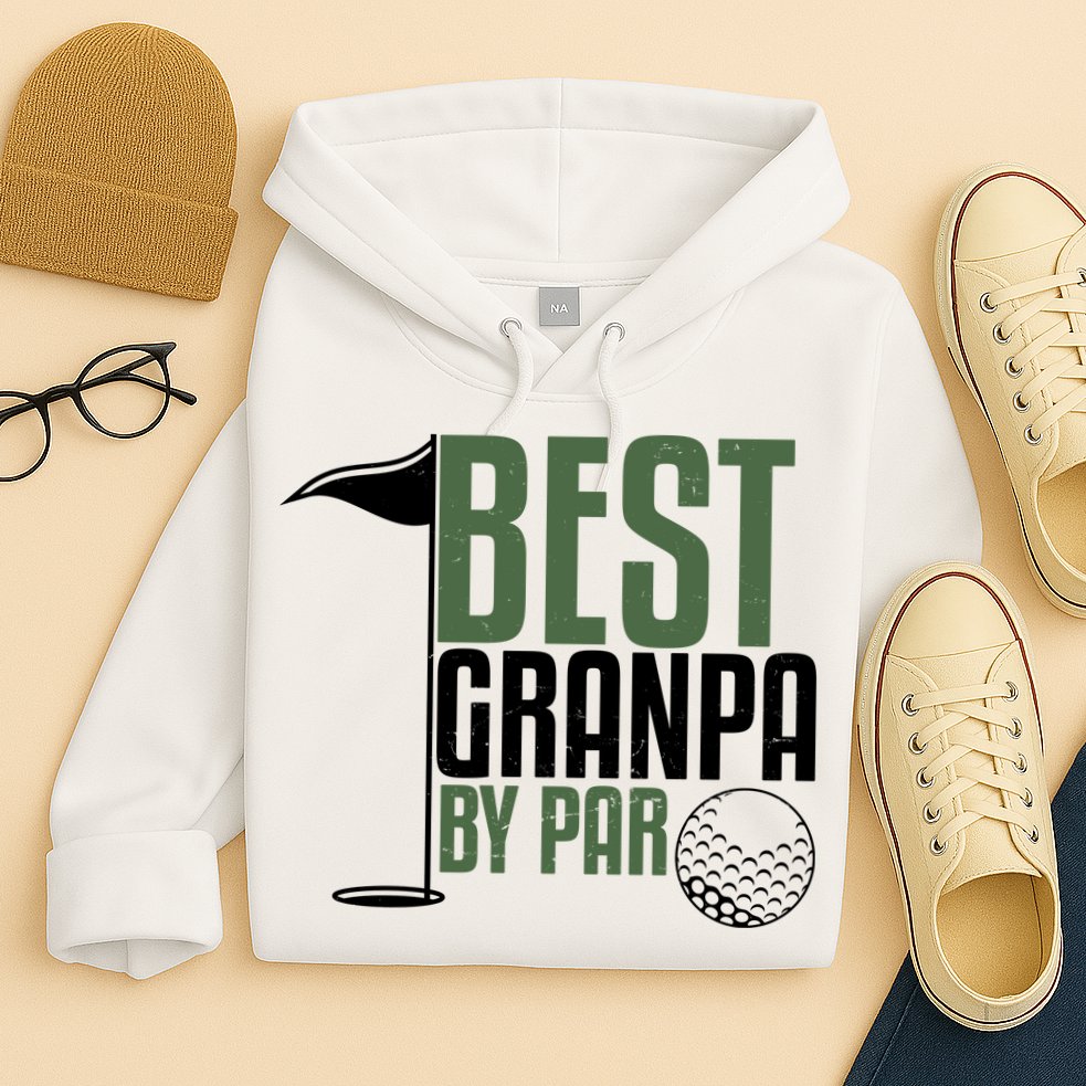 Best Grandpa By Par Fathers Day Golf Hoodie