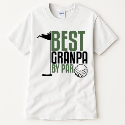 Best Grandpa By Par Fathers Day Golf Tall T-Shirt