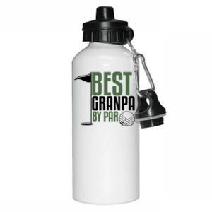 Best Grandpa By Par Fathers Day Golf Aluminum Water Bottle