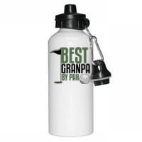 Best Grandpa By Par Fathers Day Golf Aluminum Water Bottle