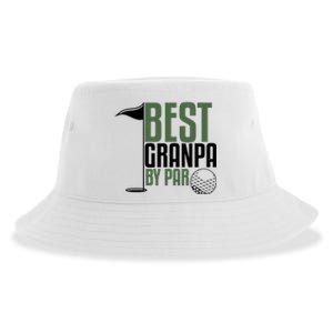 Best Grandpa By Par Fathers Day Golf Sustainable Bucket Hat