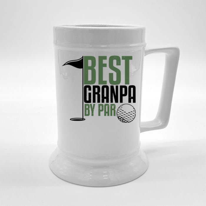 Best Grandpa By Par Fathers Day Golf Beer Stein