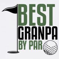 Best Grandpa By Par Fathers Day Golf Adult Drive Performance Visor