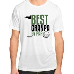 Best Grandpa By Par Fathers Day Golf Adult ChromaSoft Performance T-Shirt