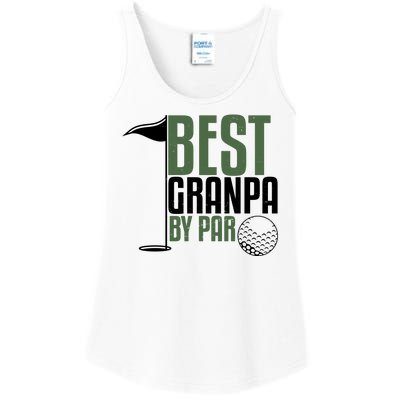 Best Grandpa By Par Fathers Day Golf Ladies Essential Tank