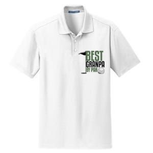 Best Grandpa By Par Fathers Day Golf Dry Zone Grid Polo