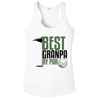 Best Grandpa By Par Fathers Day Golf Ladies PosiCharge Competitor Racerback Tank