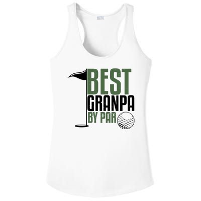 Best Grandpa By Par Fathers Day Golf Ladies PosiCharge Competitor Racerback Tank