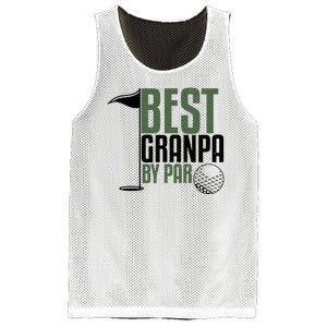 Best Grandpa By Par Fathers Day Golf Mesh Reversible Basketball Jersey Tank