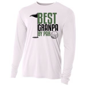 Best Grandpa By Par Fathers Day Golf Cooling Performance Long Sleeve Crew