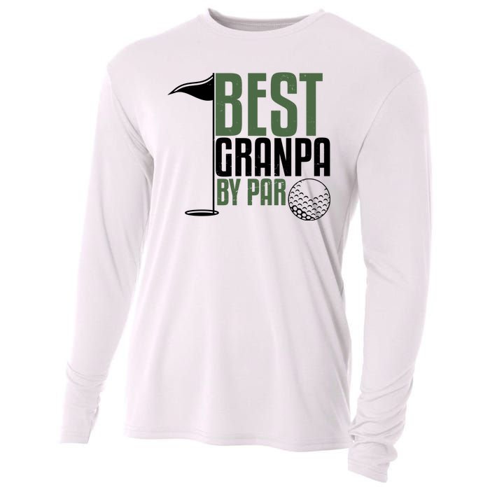 Best Grandpa By Par Fathers Day Golf Cooling Performance Long Sleeve Crew