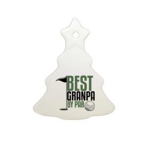 Best Grandpa By Par Fathers Day Golf Ceramic Tree Ornament