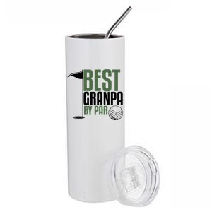 Best Grandpa By Par Fathers Day Golf Stainless Steel Tumbler