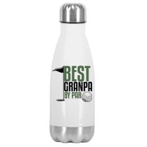 Best Grandpa By Par Fathers Day Golf Stainless Steel Insulated Water Bottle