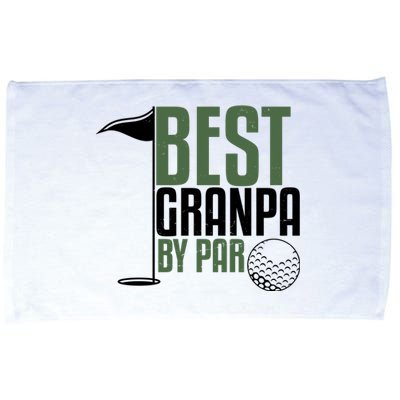 Best Grandpa By Par Fathers Day Golf Microfiber Hand Towel