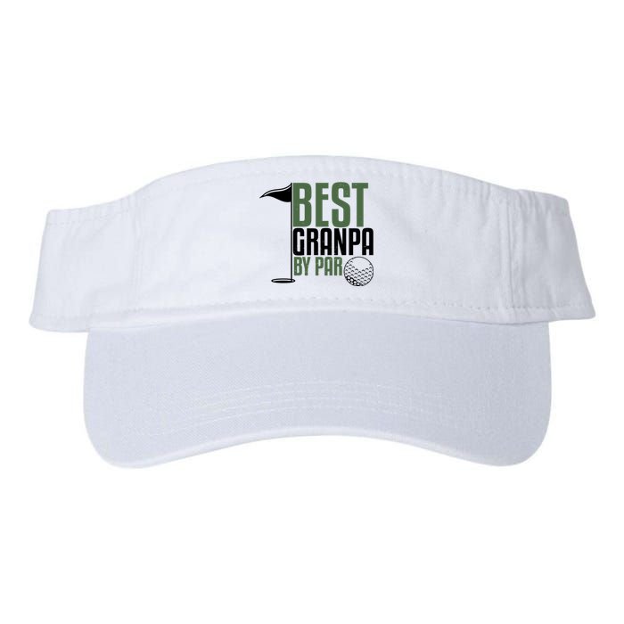 Best Grandpa By Par Fathers Day Golf Valucap Bio-Washed Visor