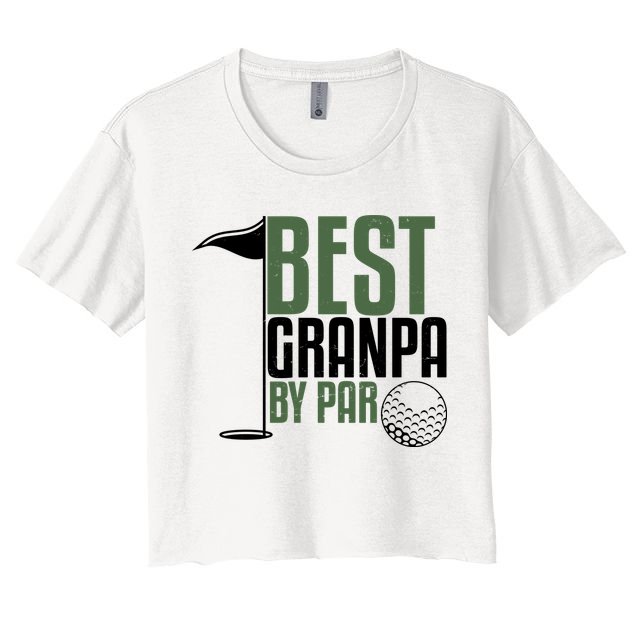 Best Grandpa By Par Fathers Day Golf Crop Top