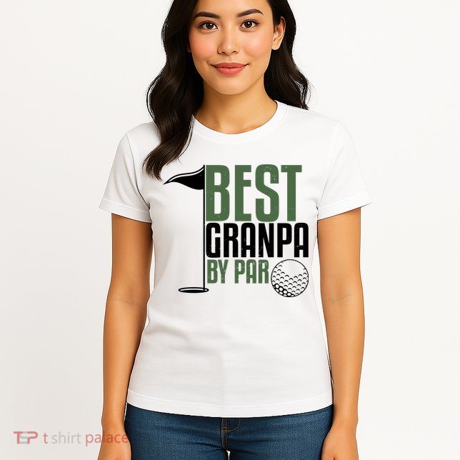 Best Grandpa By Par Fathers Day Golf Womens T-Shirt