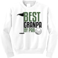 Best Grandpa By Par Fathers Day Golf Kids Sweatshirt